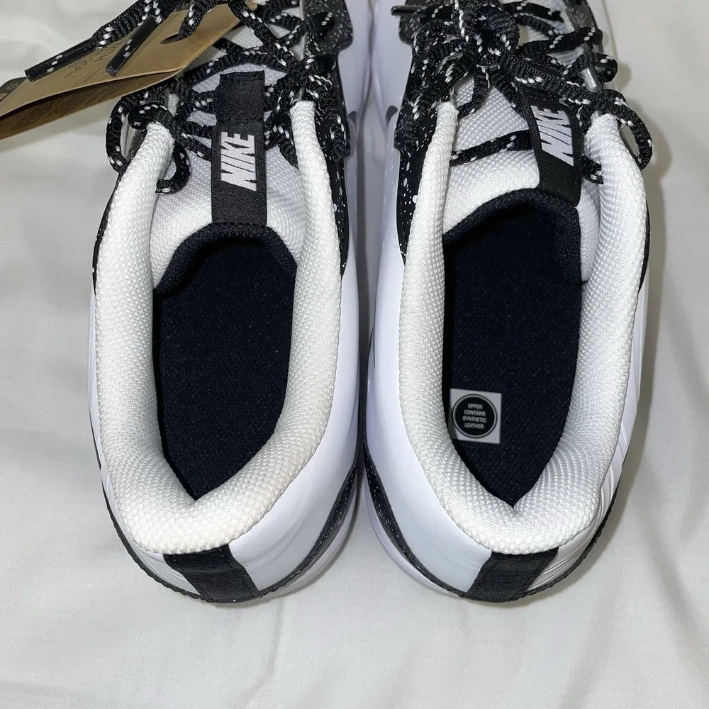 Nike Alpha Huarache 4 Keystone DJ6524-106 Black White Cleats Mens Size 10